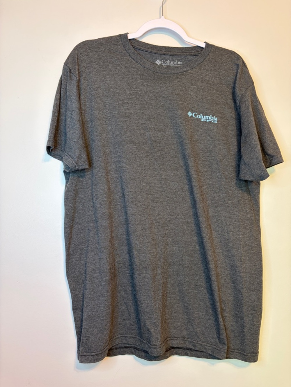 Columbia Heather Gray Short Sleeve Logo Tee